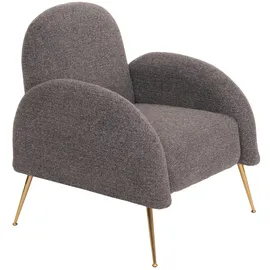 Mendler Lounge-Sessel HWC-N69 Chenille 74 x 88 x 74 cm Dunkelgrau