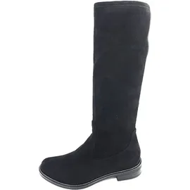 CAPRICE Damen Hohe Stiefel ohne Absatz Kniehoch Vegan, Schwarz | Gr. 38,5