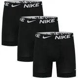 Nike Herren Dri-Fit Esmicro Boxer Briefs 3Pk, Black/Black/Black, L