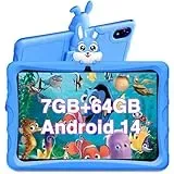 DOOGEE U9 Kid Kinder Tablet Android 14, 10 Zoll HD Augenschutz Kids Tablet, 7GB+64GB/TF 1TB Quad-Core, 5060mAh, WiFi 6, Dual-Kamera,Kinder-Tablet mit Schutzhülle