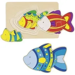 goki 57897 Schichtenpuzzle Fisch