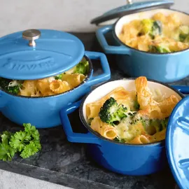 Navaris Mini Cocotte Set Topf-Set 4-tlg. 4 x Gusseisen Mini Topf