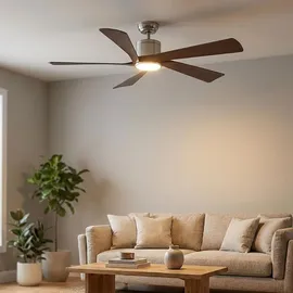 GLOBO Modesto 132 cm Deckenventilator Grau