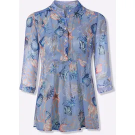 Heine Druck-Tunika blau 36