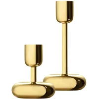 Iittala Kerzenständer-Set Nappula Messing Gold