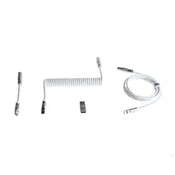 Wooting Coiled USB-C Kabel - Just White