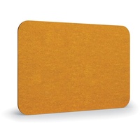 Akustikplatte 120 x 80 cm, runde Ecken, orange