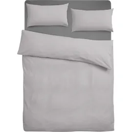 LeGer Home by Lena Gercke Anisa unifarben Grau 155 x 220 cm + 40 x 80 cm