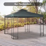 Outsunny Ersatzdach Für Pavillon 3x3m Wasserabweisend Pavillondach Für Metallpavillon Pavillon Ersatzdach Gartenpavillon Partyzelt Gartenzelt Polyester Kohlegrau