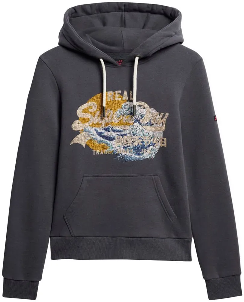 Superdry Kapuzensweatshirt »TOKYO VL GRAPHIC HOODIE« Superdry Ebony XL