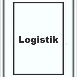 Logistik Schild mit Text Transport Versand hochkant A0 (841x1189mm)