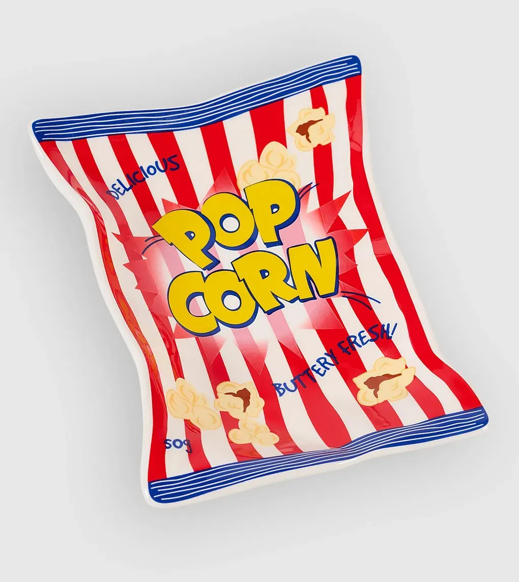 bitten Popcorn Ceramic Decoration Tray multicolor Gr. Uni