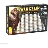 AK-Interactive AK Wargame Paint It All Box 108 Colors 3Gen