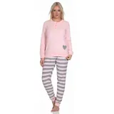 normann Frottee Schlafanzug Bündchen - 77697 in rosa | 52-54