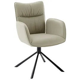 MCA Furniture Esszimmerstuhl (2er Set) - Stuhl", braun (cappuccino, schwarz), B:61cm H:91cm T:66cm, Polyester, Stühle, 360 drehbar, Metall schwarz, beweglichen Rücken, belastbar 120 kg