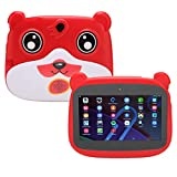 Kinder Tablet 7 Zoll 5G WiFi 2 GB 32 GB Kleinkind Tablet für Android 10 Augenschutz EU Stecker (Rot)