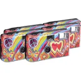 TopShot Love Cult Einwegkamera/Hochzeitskamera (27 Fotos, Blitz, 5-er Pack)