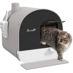 PawHut Katzentoilette Kunststoff
