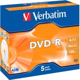 Verbatim DVD-R 4,7GB 16x 5er Jewelcase (43519)