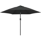 vidaXL Sonnenschirm mit LED-Leuchten 300 cm Anthrazit