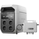 EcoFlow Delta 3 Plus tragbare Powerstation 1024Wh, 0% VAT WLAN STREAM Mikrowechselrichter 800W, LiFePO4-Batterie, 1800W (3600W Spitze) Solargenerator für Notstromversorgung, Camping