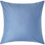 Homescapes Kissenbezug, blau 80x80 cm, Oeko-Tex®, Schlaftextilien, Bettwäsche