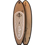 Runga-Boards SUP-Board Runga TUPORO GREY Hard Board Stand Up Paddling SUP, Allround, (9.5, inkl. Coiled Lash & 3-tlg. Finnen-Set) 9.5