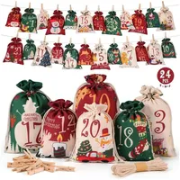 LuxusKollektion DIY-Adventskalender Adventskalender Befüllen 2024 DIY Säckchen Stoffbeutel Erwachsene