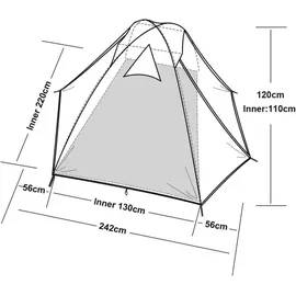 luxuskollektion Forceatt Zelt 2 Personen