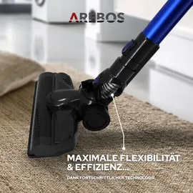Arebos 2 in 1 Akkusauger blau