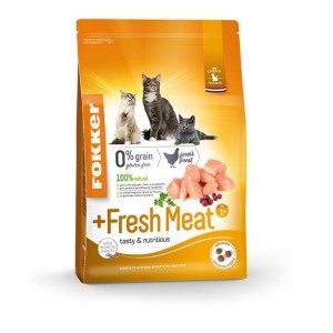 Fokker +Fresh Meat kattenvoer  7 kg
