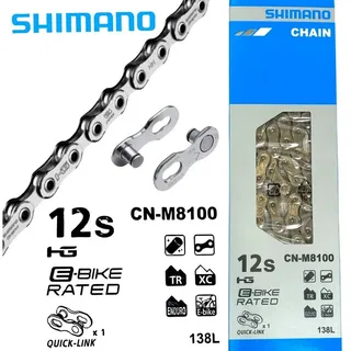 Shimano Fahrradkurbel Shimano Fahrrad Kette XT Ebike Ultegra CN-M8100 138 Glieder 12-fach