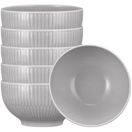 SELTMANN WEIDEN Café au lait Schalen 0,5 l Silbergrau 6 St.