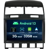 Android Autoradio 9 Zoll IPS Doppel Din Radio Für VW Touareg 2002-2010 Mit GPS Navigation Bluetooth RDS FM WiFi SWC Carplay -2G+32G