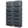 4rain Slim Wandtank Set 700 l graphitgrau