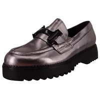 Gabor Damen Halbschuhe Loafer G-Weite 52.452 Silberfarben 90 anti... 40,5