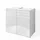 Vicco Waschbeckenunterschrank 60 x 56 cm Weiß Hochglanz