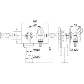 Dallmer Wandeinbau-Waschgeräte-Siphon 406 Siphon