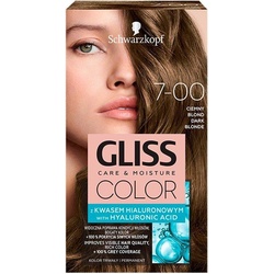 Schwarzkopf, Haarfarbe, Gliss Color Hair Dye 7-00 Dark For light hair