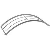 Dehner Metall-Rosenbogen Halbbogen, ca. B40/H70/T40 cm, Dunkelgrau