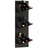 VCM my home Weinregal Vinosi schwarz 33,0 x 25,6 x 106,5 cm