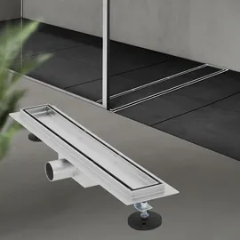 luxebath Duschrinne 50 cm 2in1 befliesbar, extra flach,