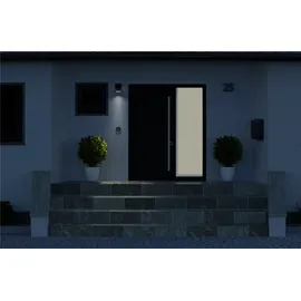 goobay Solarleuchte Kunststoff, Metall 21,2 cm mit Bewegungsmelder schwarz