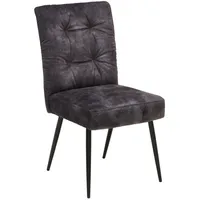 Livetastic Stuhl, Schwarz, Metall, Textil, konisch, 48x91x62.5 cm, Esszimmer, Stühle, Esszimmerstühle