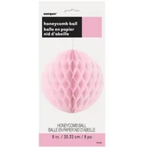 Unique Wabenball aus Seidenpapier 20 cm Hellrosa