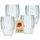 Intirilife Doppelwandiges Thermo Glas 0,21 l 4 St.