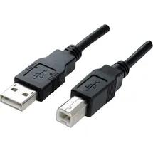 Manhattan USB-A auf USB-B 1,8 m Schwarz
