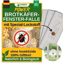 green guardia Brotkäfer Fenster-Falle mit Spezial-Lockstoff 9 x Fallen