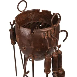 deluke Deko-Grill RESO 66 x 34 x 34 cm Rot