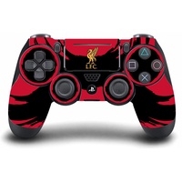 Head Case Designs Offizielle Liverpool Football Club Wischhub Kunst Vinyl Haut Gaming Aufkleber Abziehbild Abdeckung kompatibel mit Sony Playstation 4 PS4 DualShock 4 Controller